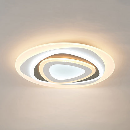 LED Flush Mount Ceiling Light | Adjustable Brightness for Low Ceilings