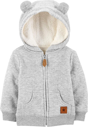 Hooded Baby Sweater | Soft Sherpa Lined Comfort