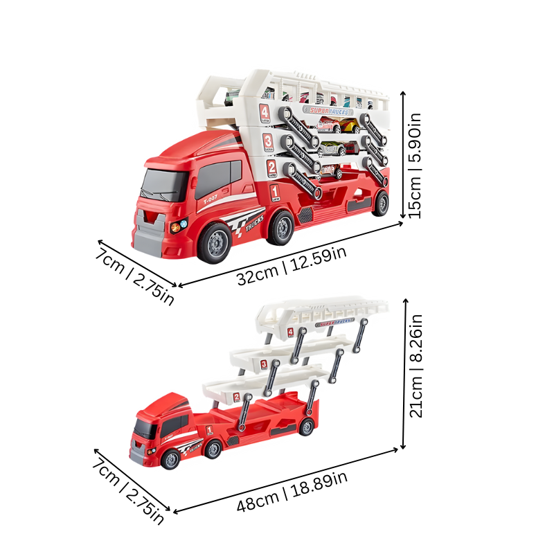 Transport Truck Toy Set | Encourages Imagination and Teamwork