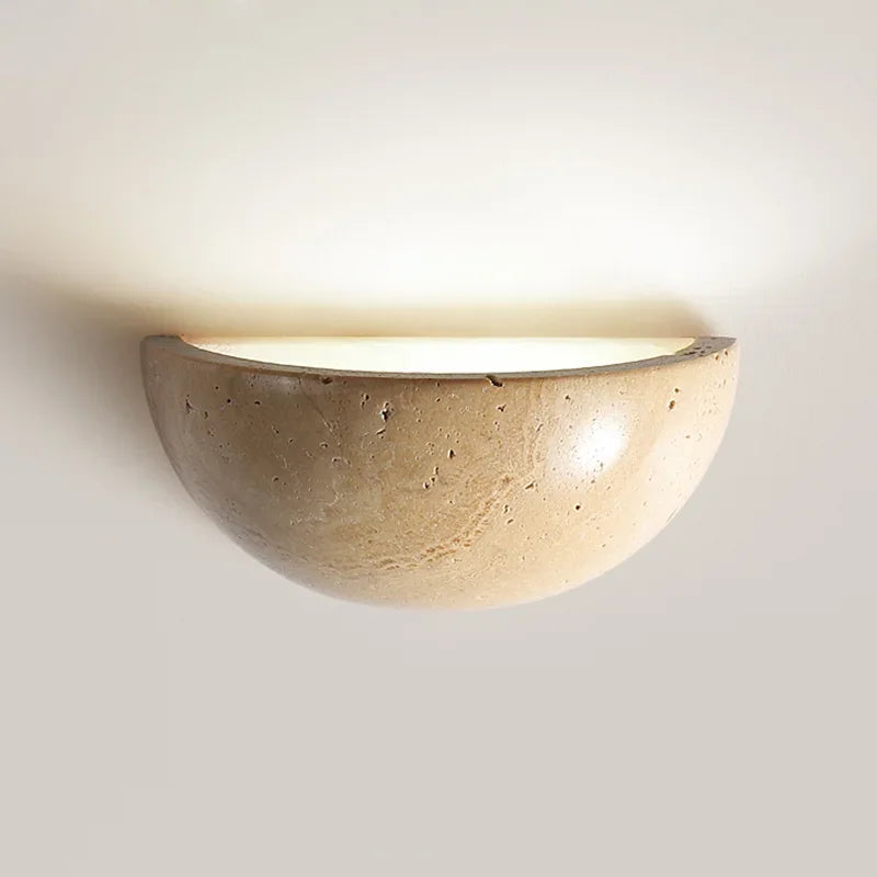 Stone LED Wall Lamp | Elegant Design for Cozy Ambiance