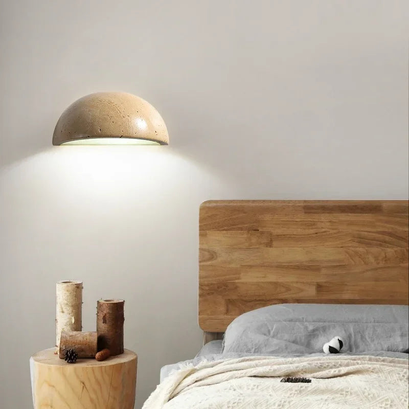 Stone LED Wall Lamp | Elegant Design for Cozy Ambiance