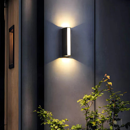 Outdoor 2-Way Wall Light | Sleek Design with Warm LED Glow