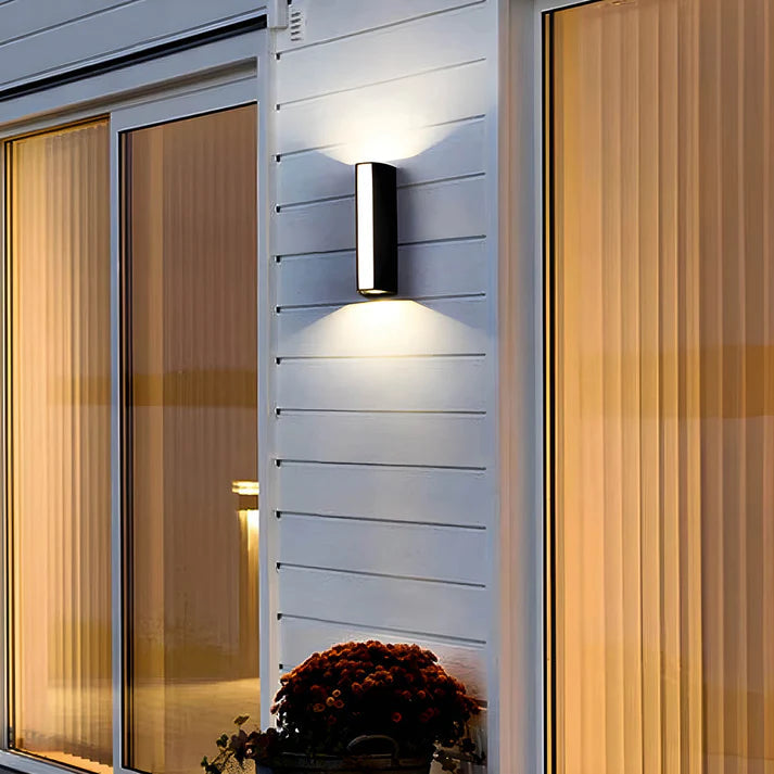 Outdoor 2-Way Wall Light | Sleek Design with Warm LED Glow