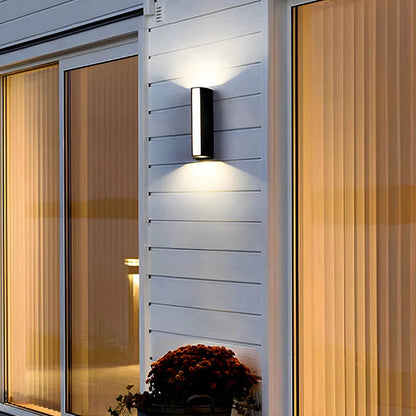 Outdoor 2-Way Wall Light | Sleek Design with Warm LED Glow