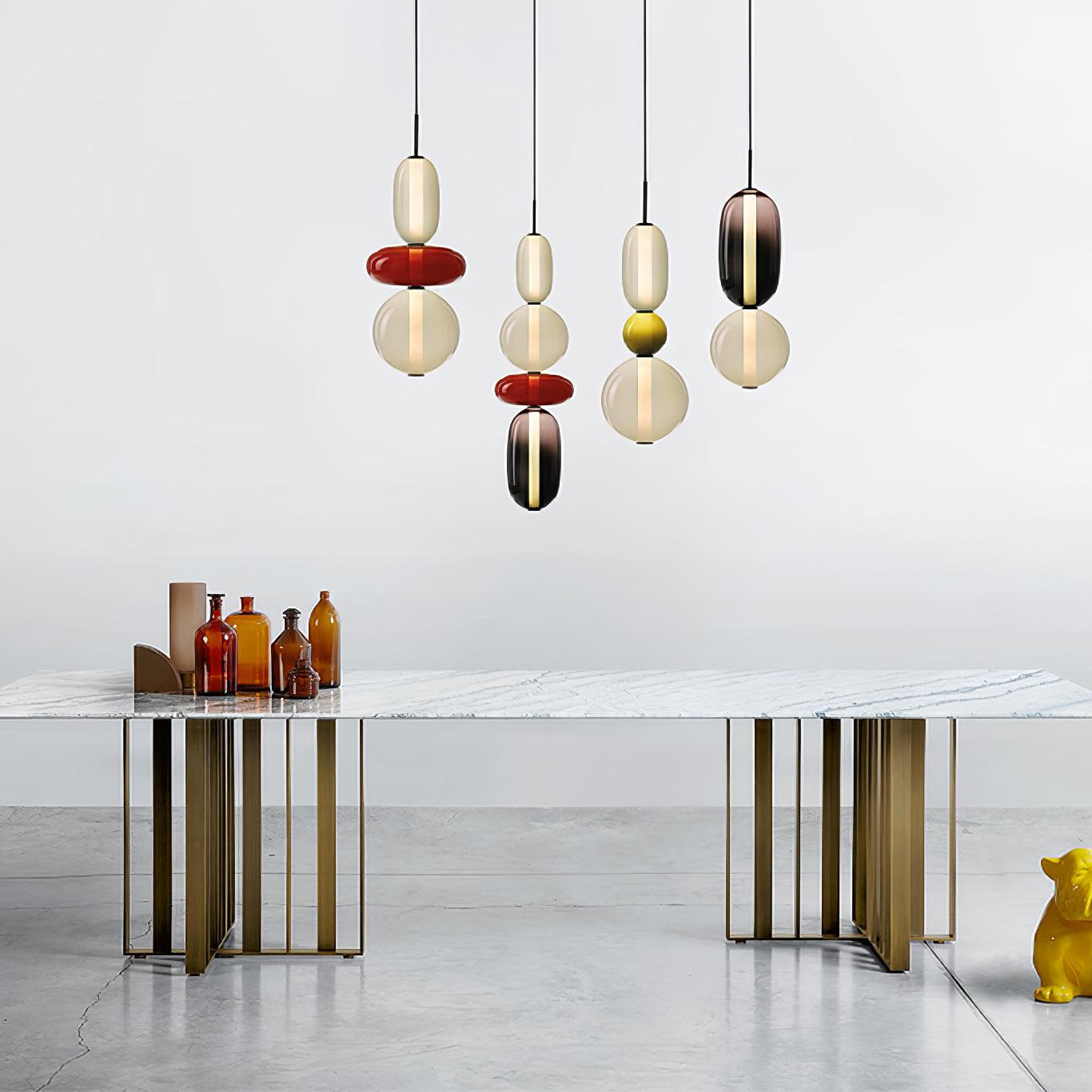 Glass Pendant Light Fixture | Modern Elegant Design with LED