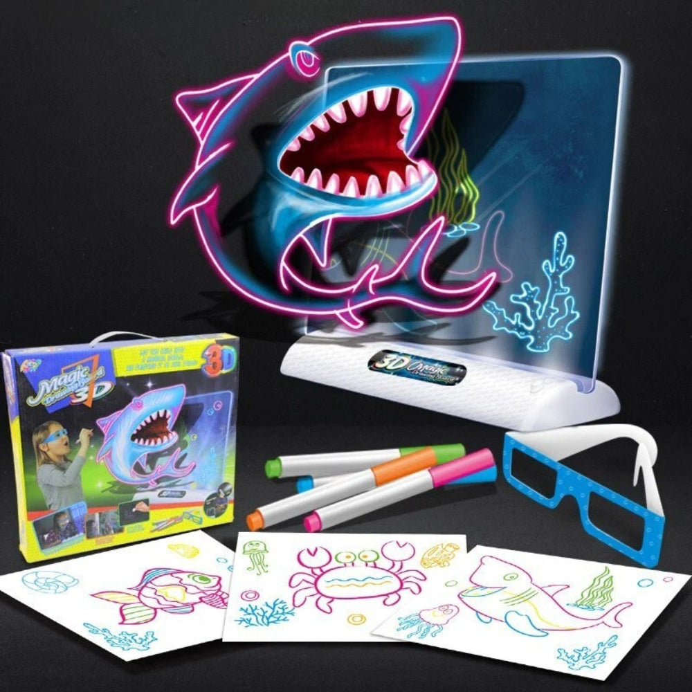 Glowing Drawing Board | Interactive Fluorescent Art Creation