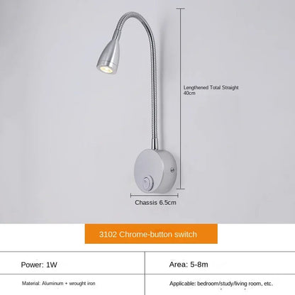 LED Wall Lamp for Reading | Adjustable Arm for Focused Lighting