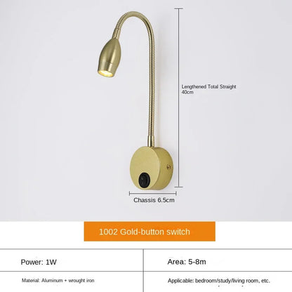 LED Wall Lamp for Reading | Adjustable Arm for Focused Lighting