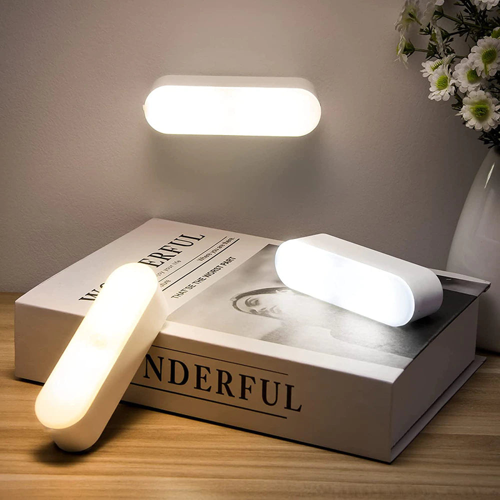Motion Sensor LED Wall Light | USB Rechargeable for Instant Illumination