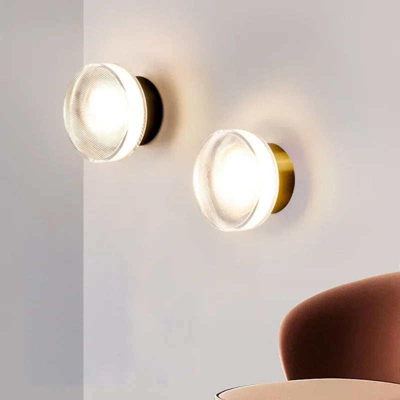 Modern Round Wall Light | Stylish Minimalist Design for Cozy Ambiance