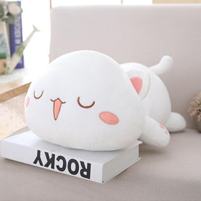 Kawaii Plush Cat Pillow | Soft Cuddly Companion for All Ages