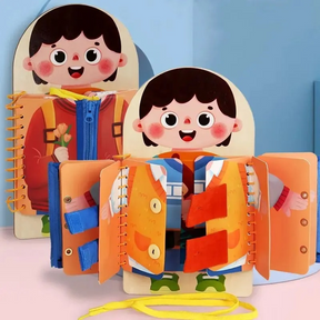 Wooden Activity Board for Toddlers | Develops Fine Motor Skills and Independence