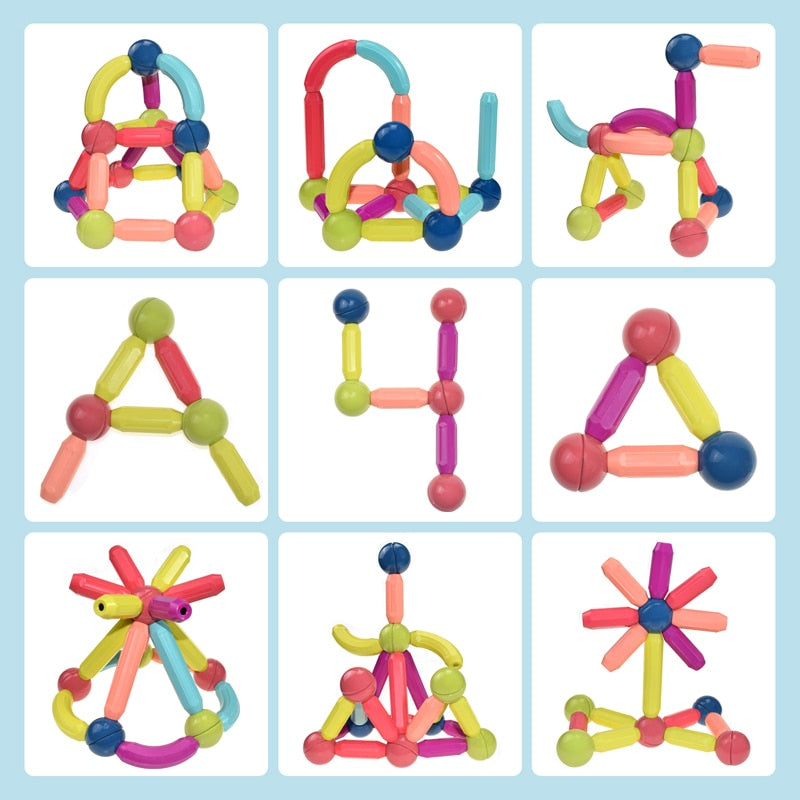 Magnetic Building Blocks Set | Enhance Creativity and Coordination