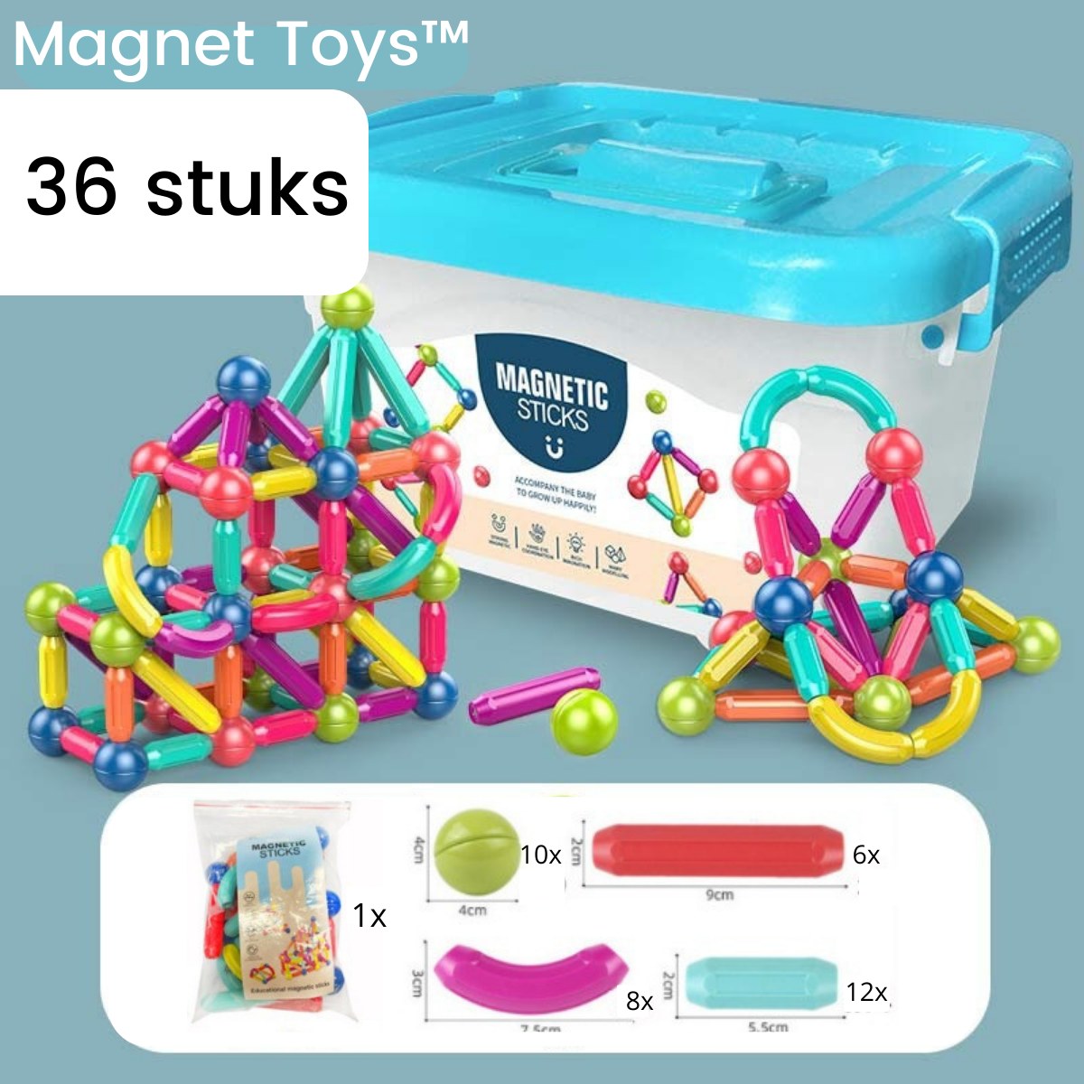 Magnetic Building Blocks Set | Enhance Creativity and Coordination