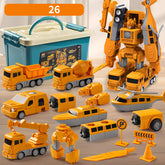 Magnetic Building Blocks Set | 26-Piece Vehicles and Robots