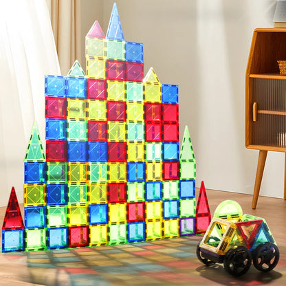 Magnetic Building Tiles | Non-Toxic Creative Development Toy