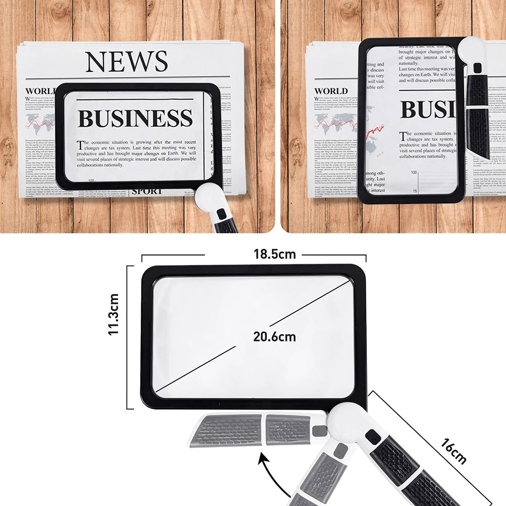 LED Magnifying Glass | 5X Zoom with Adjustable Light