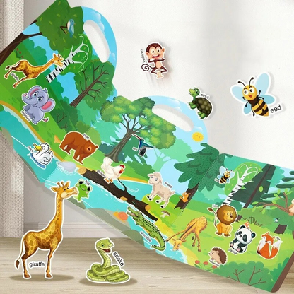 Reusable Sticker Book for Kids | Mess-Free Fun with Animal Themes