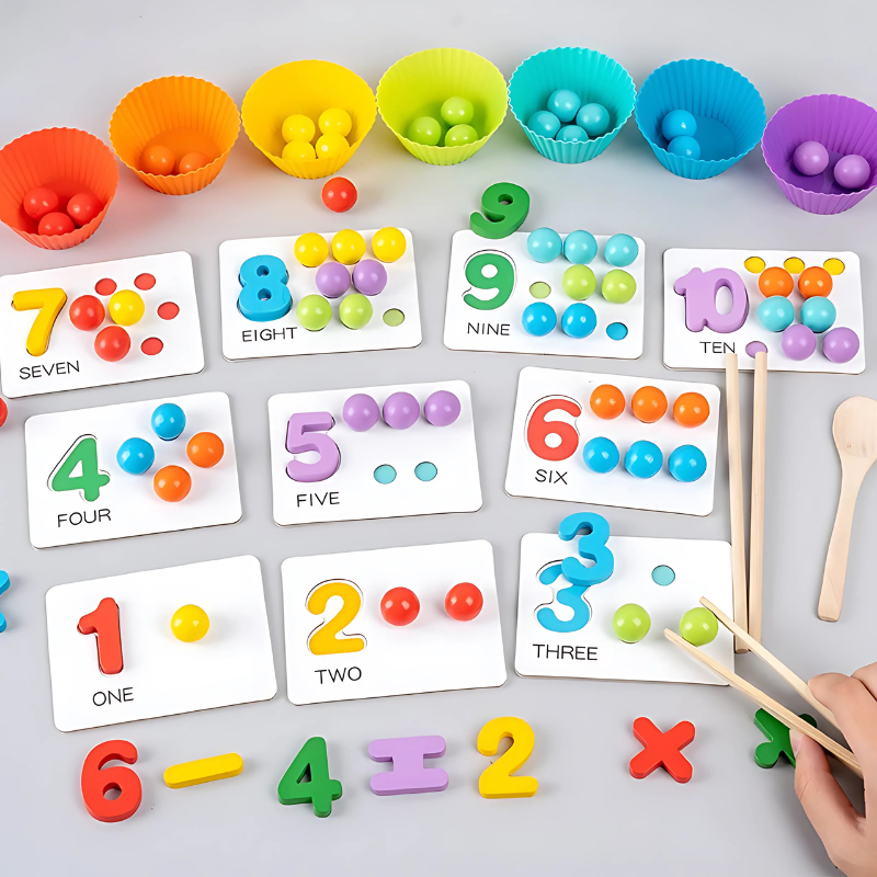 Colorful Sorting Game for Kids | Develops Fine Motor Skills and Confidence