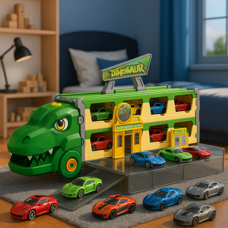 Dinosaur Racing Toy Set | Battery-Free Imaginative Play