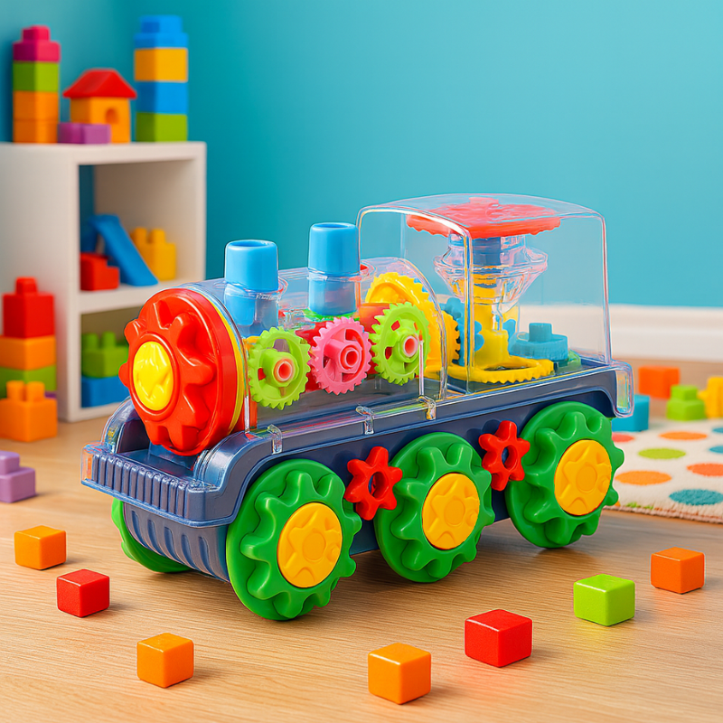 Light-Up Musical Gear Train | Encourages Crawling and Motor Skills