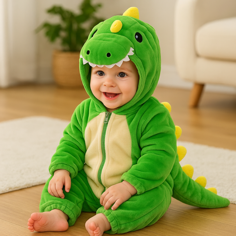 Dinosaur Fleece Onesie | Ultra Soft and Cozy Design