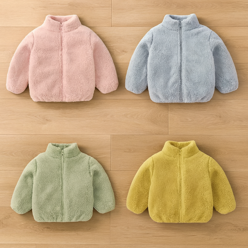 Soft Teddy Jacket for Kids | Cozy Warmth for Cold Days