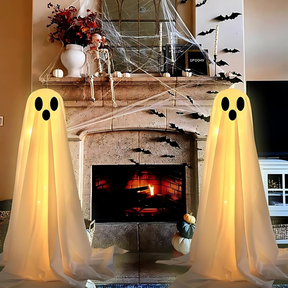 Glowing Ghost Decorations Set | Bright and Easy Halloween Decor