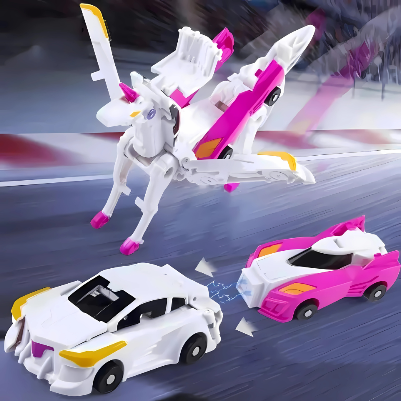 Transformable Magnetic Car Toy | Battery-Free Creative Play