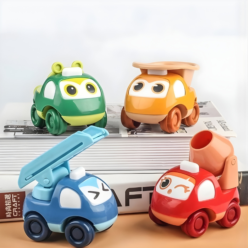 Colorful Mini Trucks Set | Stimulates Imagination and Coordination