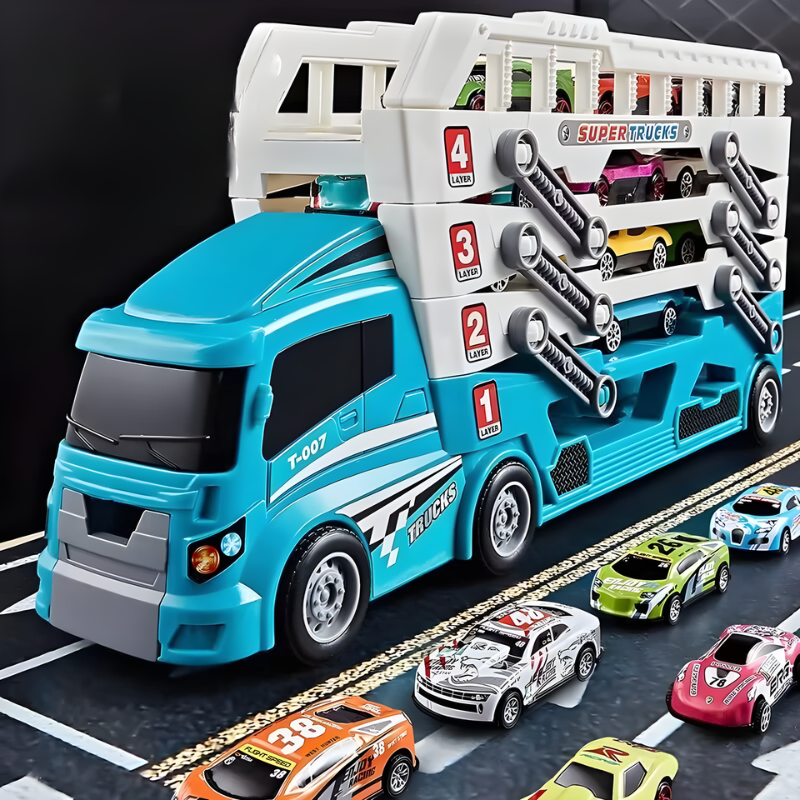 Transport Truck Toy Set | Encourages Imagination and Teamwork