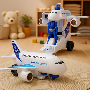 Transformable Robot Airplane | Lights, Music, and Imaginative Play