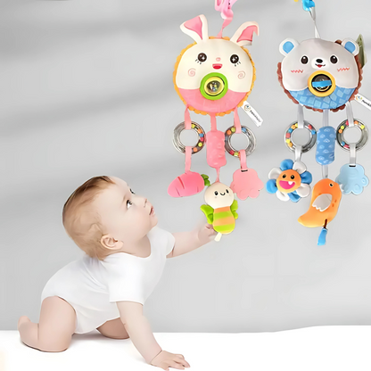 Soft Hanging Rattle Toy | Colorful Sensory Development for Babies