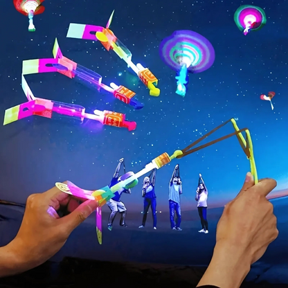 Glowing Rocket Launch Set | LED Trails for Outdoor Fun
