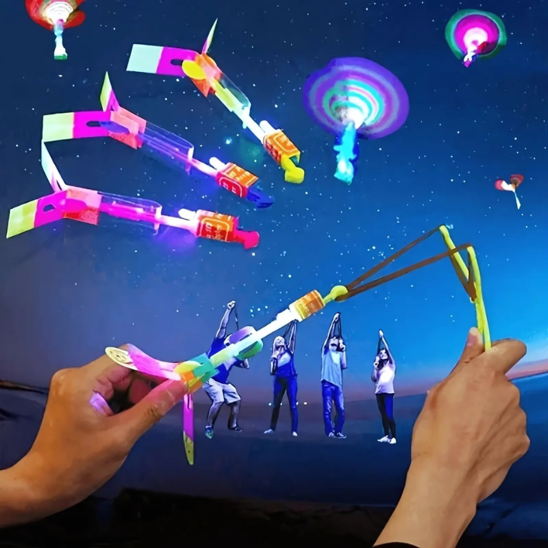 Glowing Rocket Launch Set | LED Trails for Outdoor Fun