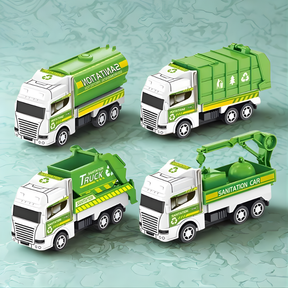 Friction Construction Trucks Set | Stimulates Imagination and Active Play