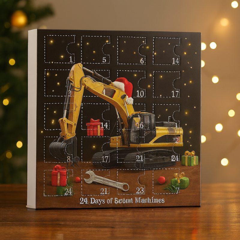 Miniature Construction Vehicle Advent Calendar | 24 Days of Holiday Fun
