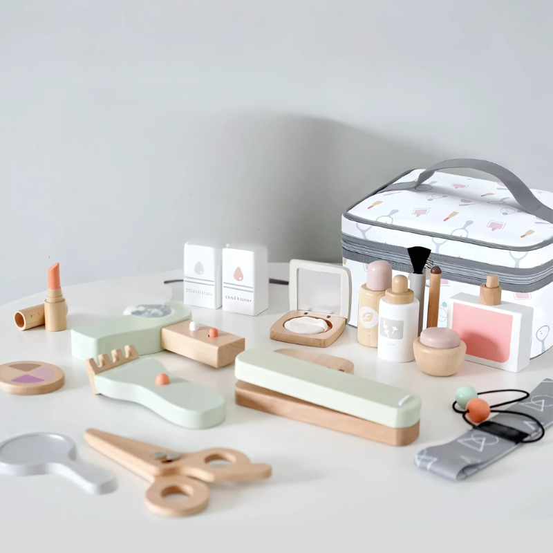 Wooden Makeup Play Set | Eco-Friendly Role Play Kit