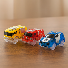 LED Racing Cars Set | Bright Lights for Imaginative Play