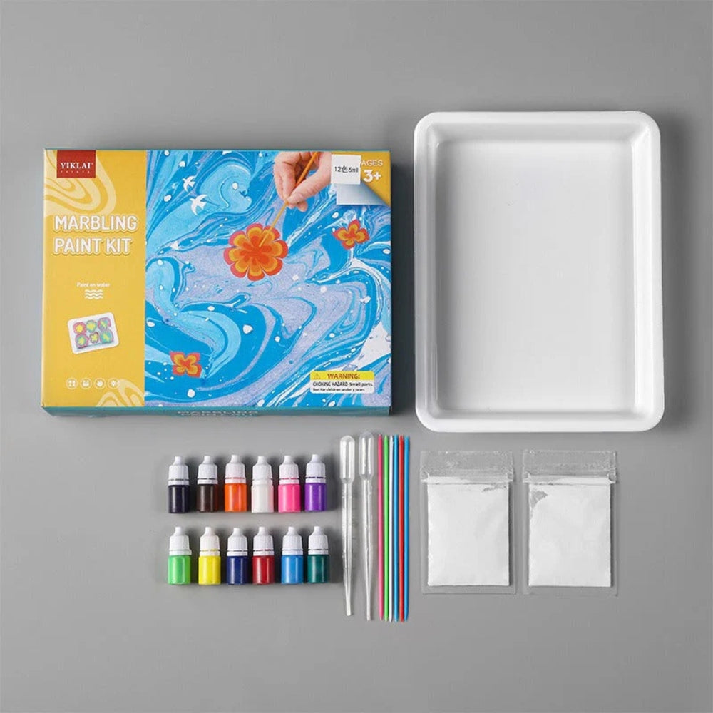 Water Marbling Art Kit | Interactive Swirl Tools for Creative Play