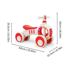 Toddler Balance Bike | Colorful Lights and Music