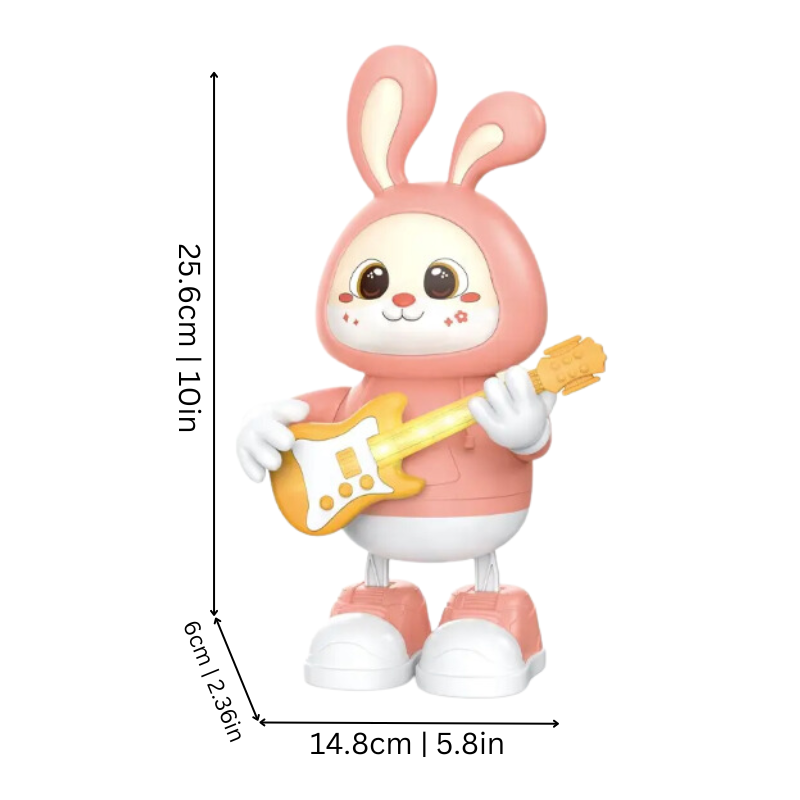 Guitar-Playing Bunny Toy | Engaging Music and Light Experience
