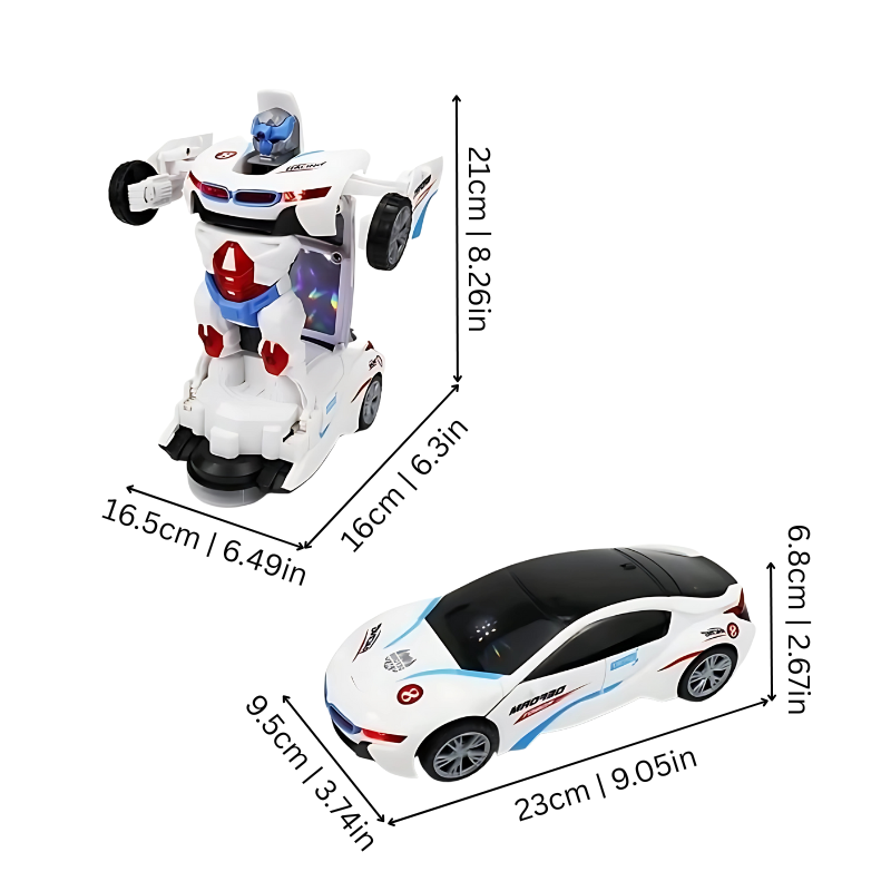 Car-to-Robot Transformer Toy | Stimulates Imagination and Skills
