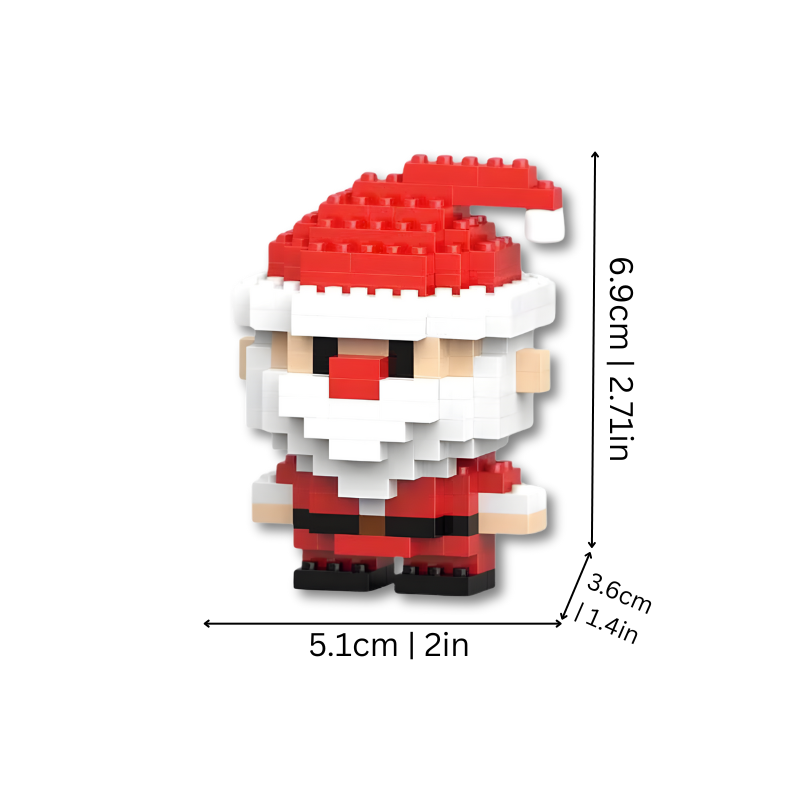 Christmas Micro-Brick Set | Creative Holiday Decoration Fun