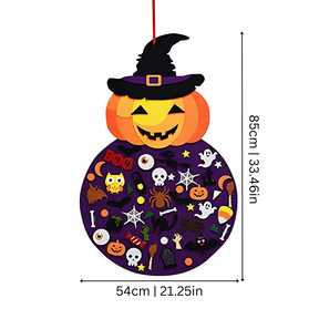 Halloween Felt Decoration Set | Easy Stick Ornaments for Kids