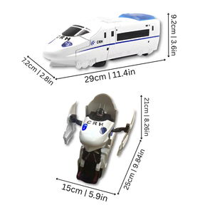 Transformable Train Toy | Interactive Lights and Music