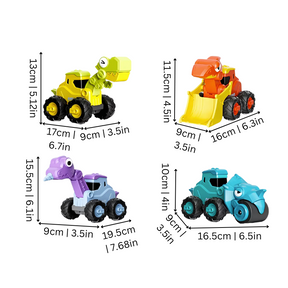 Dinosaur Push-Button Vehicles | Safe, Durable, Imaginative Play