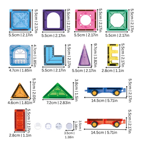 Magnetic Building Blocks Set | Stimulates Creativity and Learning