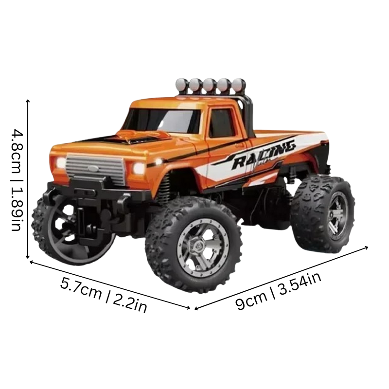 Mini Monster Truck | Ultra-Compact, Realistic LED Lights