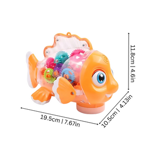 Musical Crawling Fish Toy | Interactive Lights and Sounds